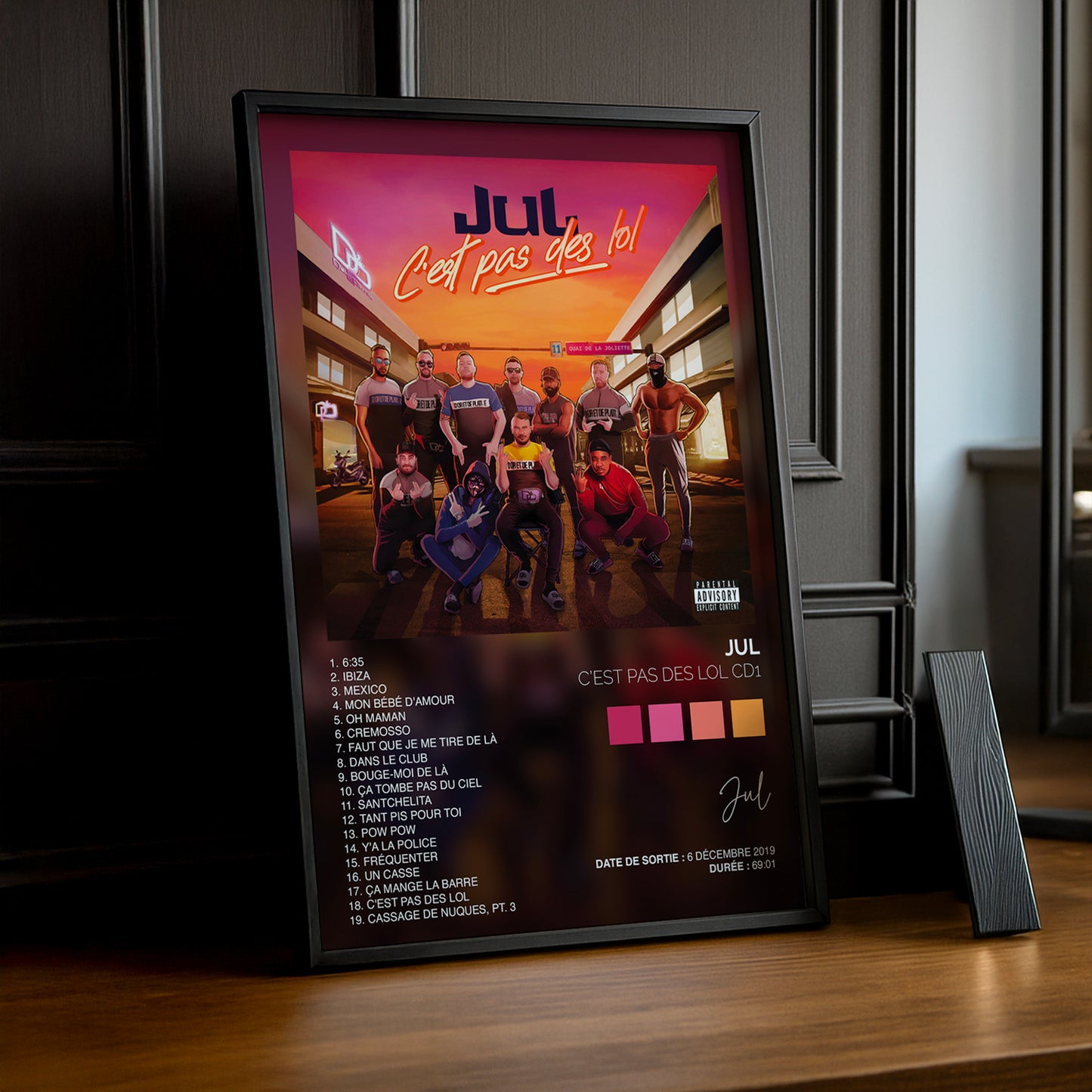 Poster Jul - Album C'est pas des LOL