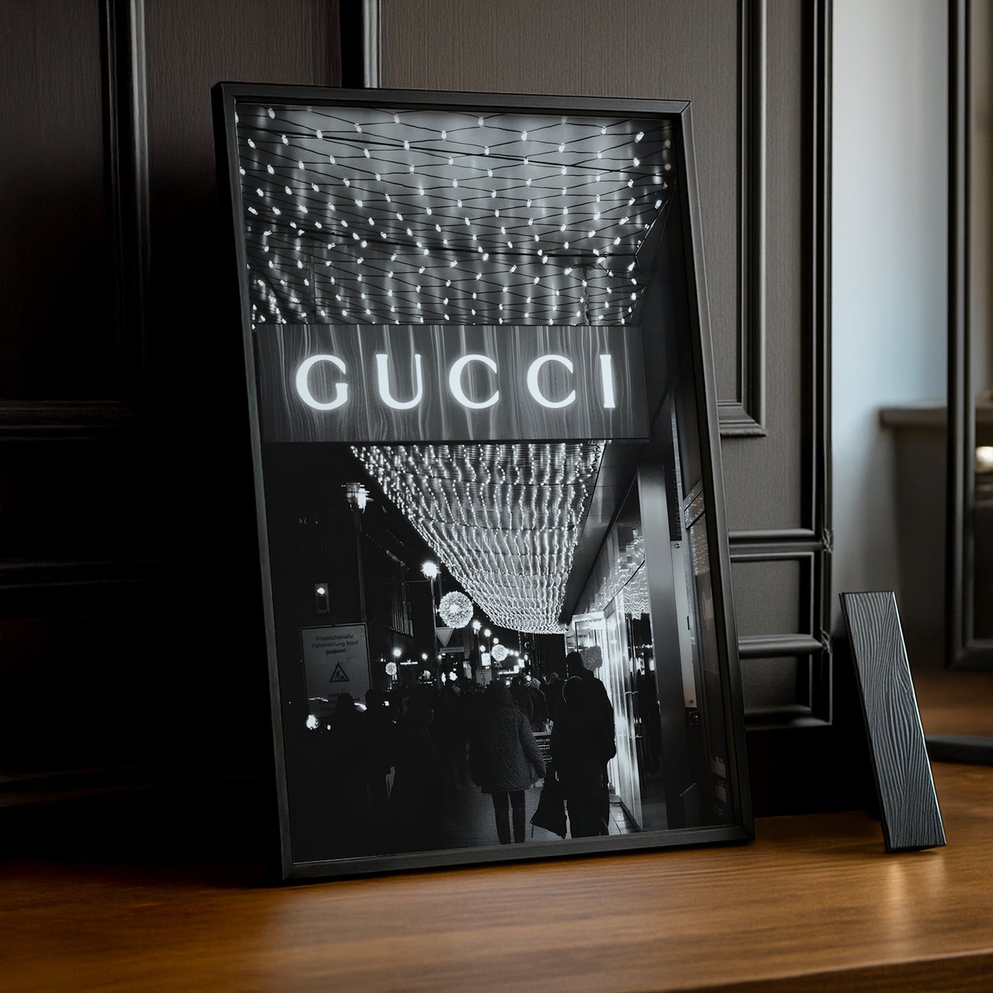 Poster encadré Gucci devanture magasin