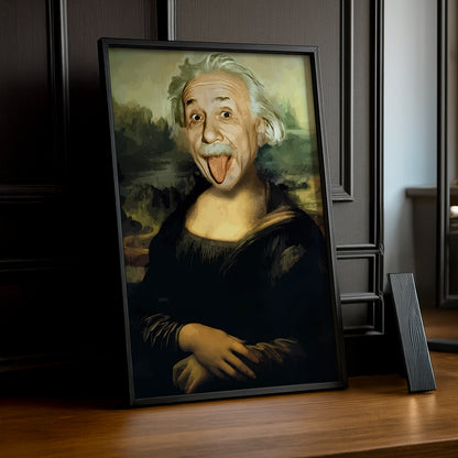 Cadre photo Mona Lisa La Joconde Albert Einstein