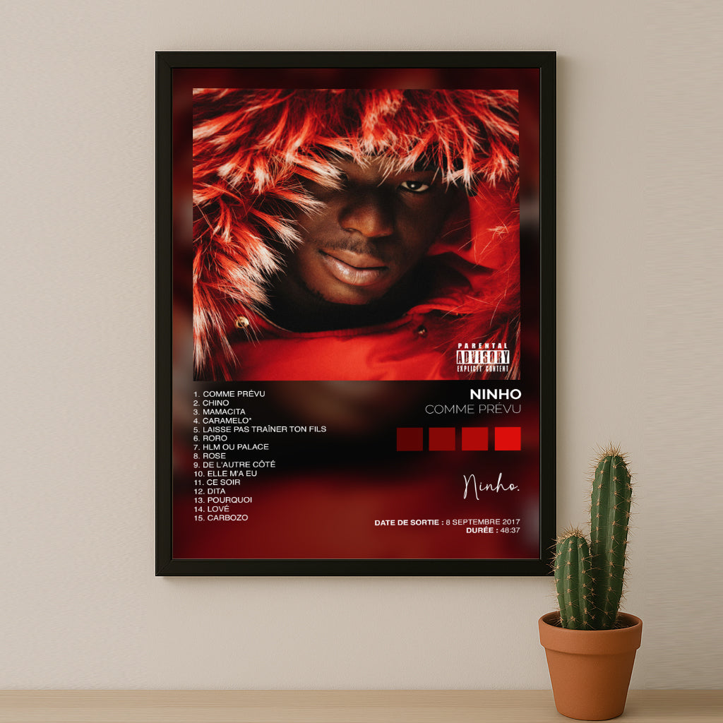 Poster Ninho - Album Comme prévu