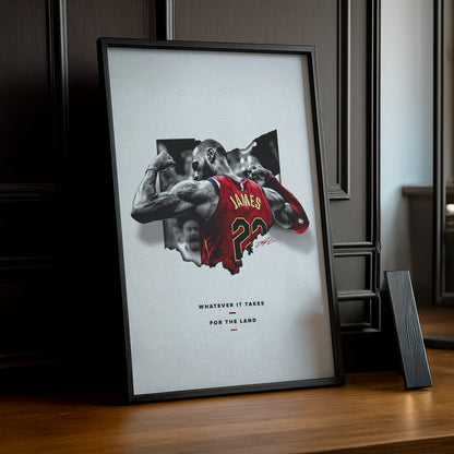 Cadre photo NBA - Lebron James Whatever It Takes