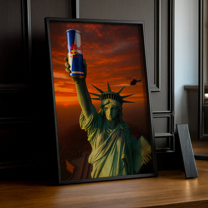 Cadre Photo Redbull - Statue de la Liberté