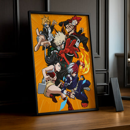 Cadre Photo My Hero Academia - Red Team