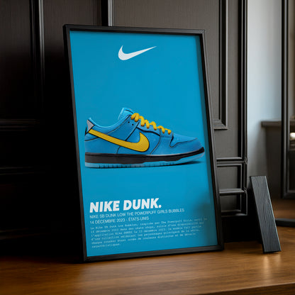Nike SB Dunk Low The Powerpuff Girls Bubbles Fotorahmen 
