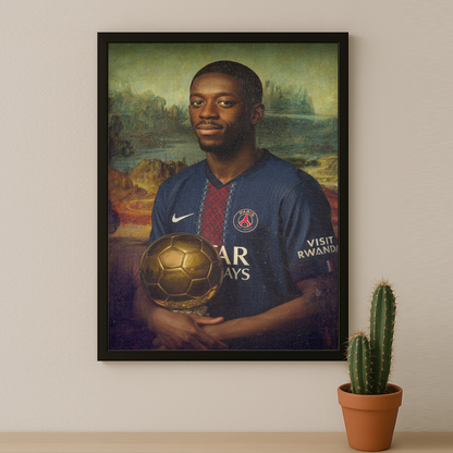 Poster Ousmane Dembélé Ballon d'Or 2025