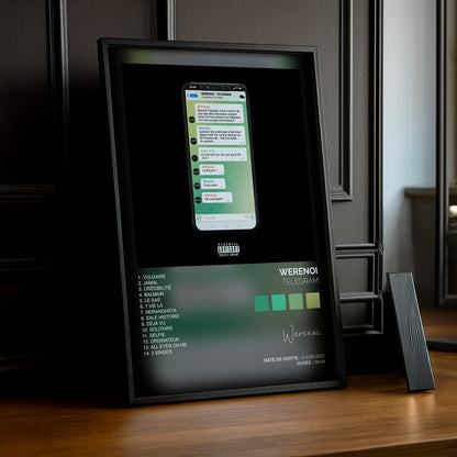 Cadre photo Album Musicaux - Telegram de Werenoi