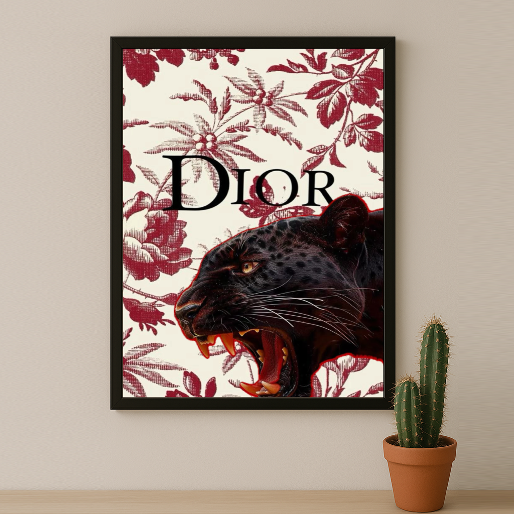 Cadre photo Dior Black Tiger
