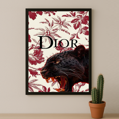 Cadre photo Dior Black Tiger