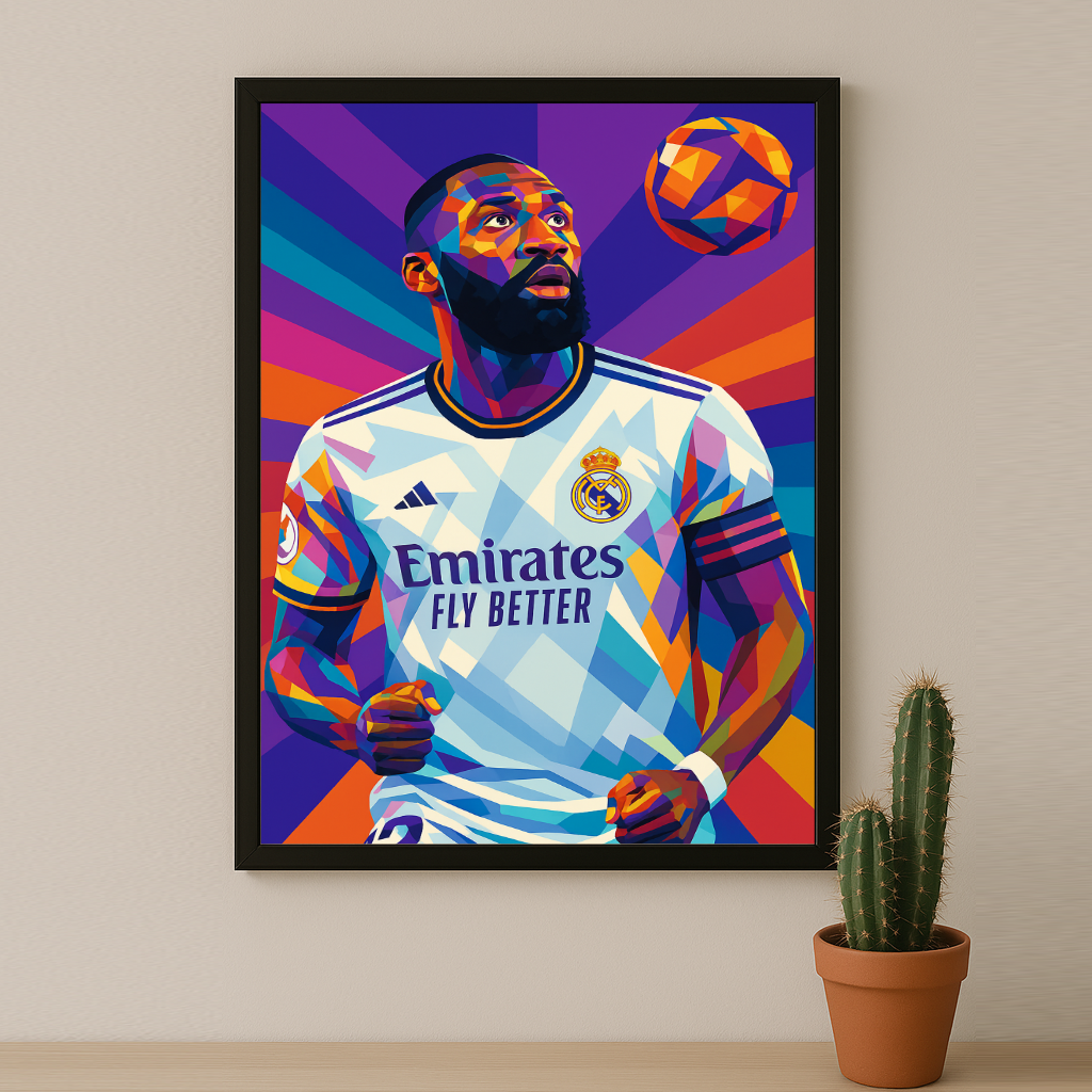Cadre Photo Rüdiger Real Madrid – Affiche HD Encadrée Papier Premium