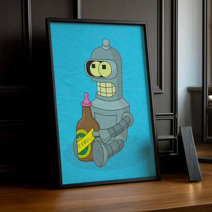 Cadre Photo Futurama - Bender Biberon