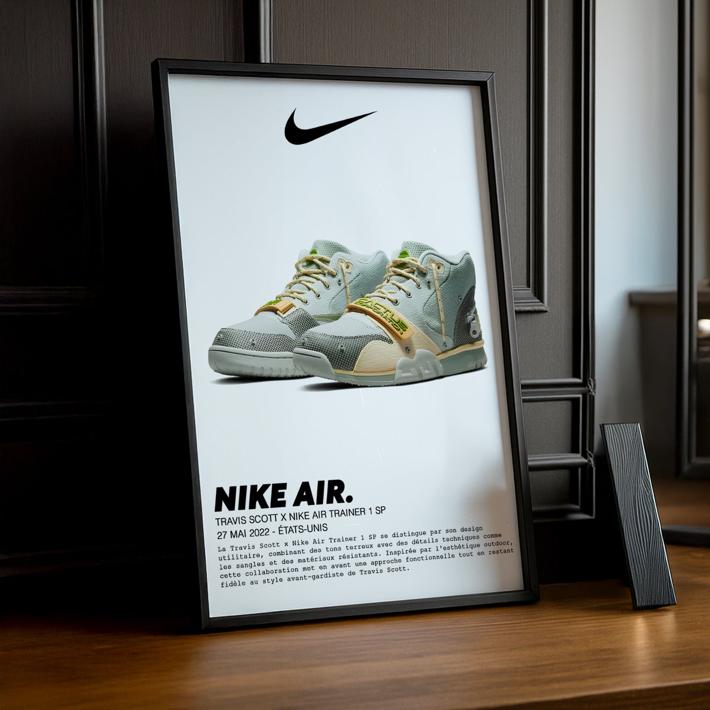 Cadre photo Travis Scott x Nike Air Trainer 1 SP