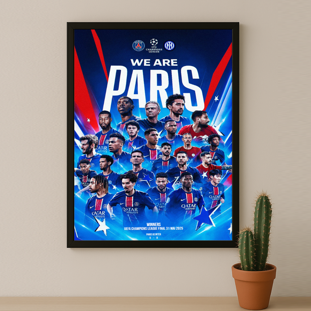Cadre photo Paris Saint-Germain Champion LDC