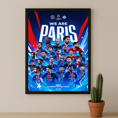 Cadre photo Paris Saint-Germain Champion LDC