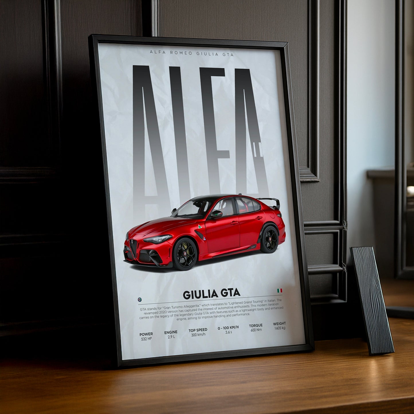 Cadre photo Alfa Romeo Giulia GTA