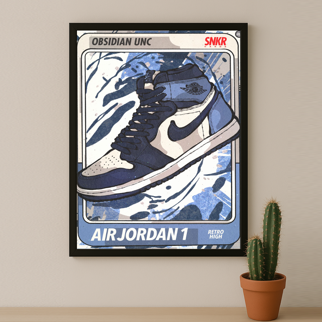 Poster Air Jordan 1 Obsidian UNC