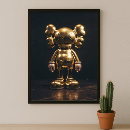 Cadre photo Kaws - Golden Companion