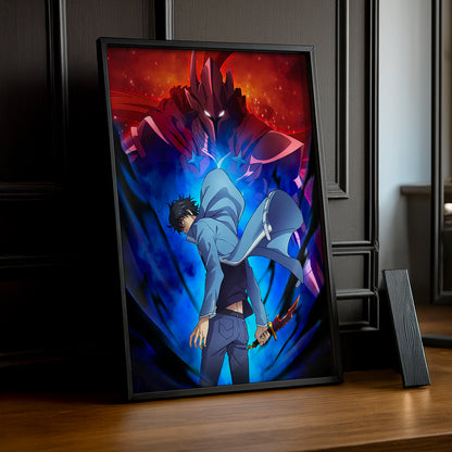 Cadre Photo Solo Leveling - Jinwoo and Igris Ascendant