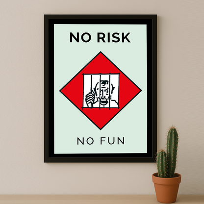 Monopoly No Risk No Fun - Cadre photo