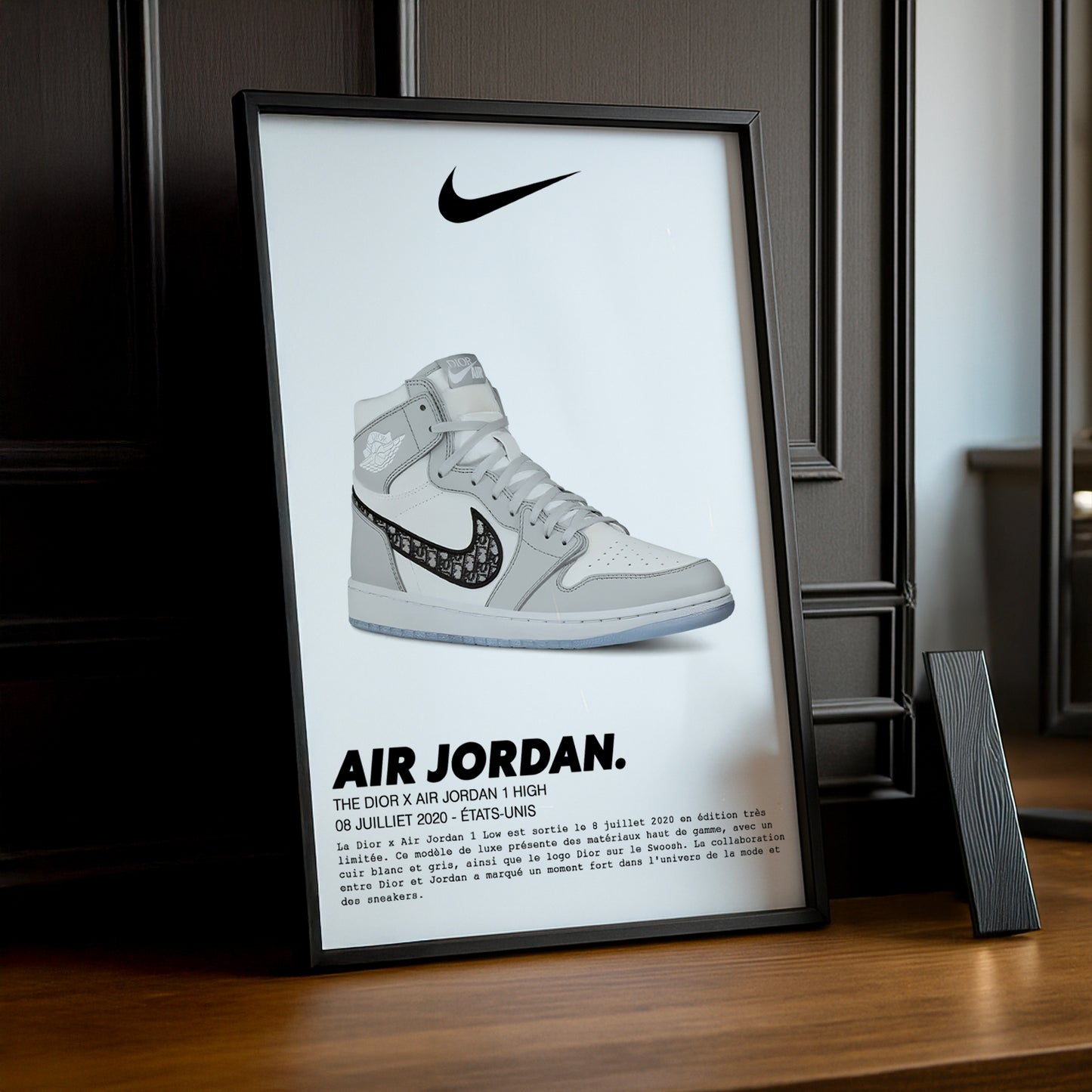 Air Jordan 1 High x The Dior Fotorahmen 