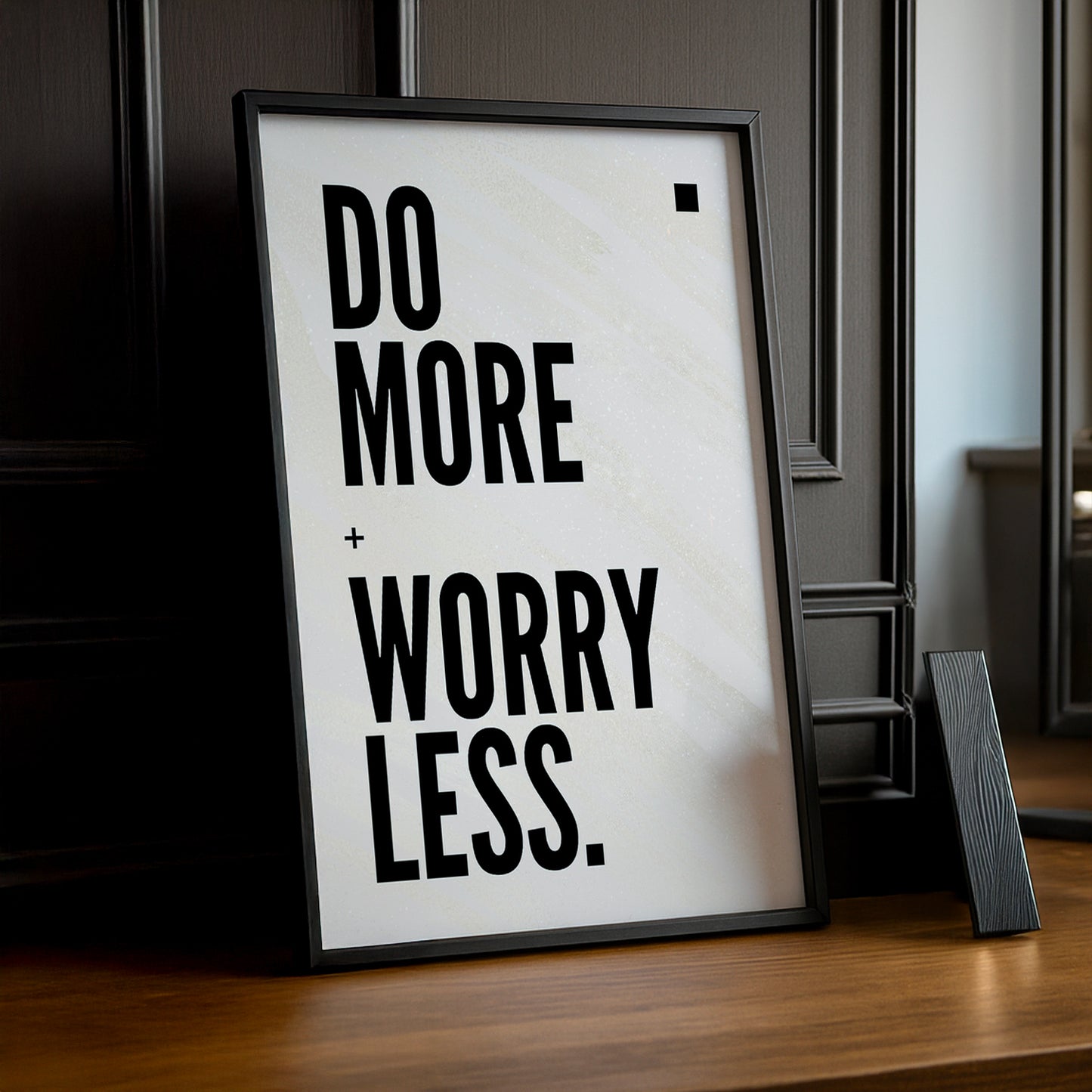 Cadre Photo Motivation - Do More Worry Less