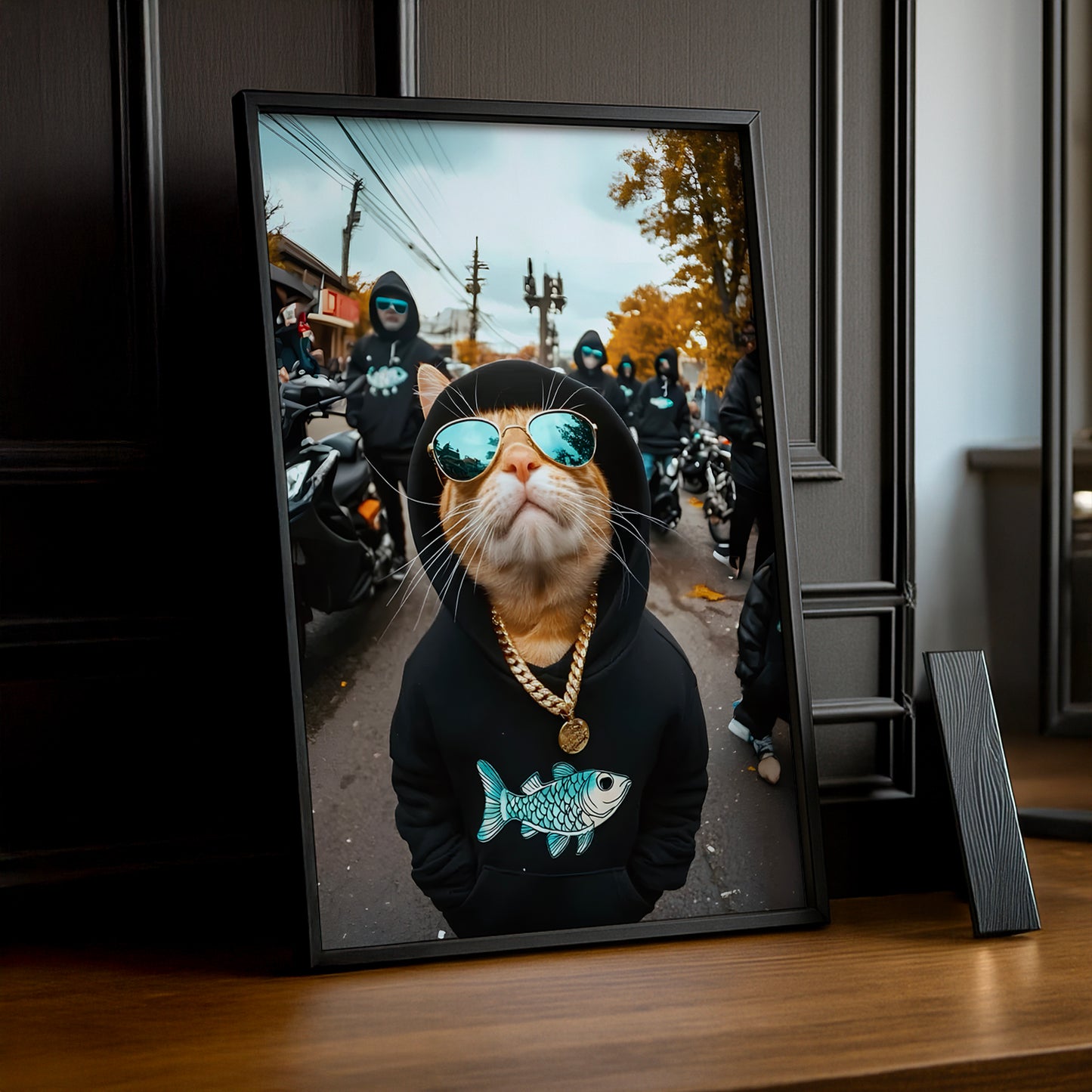 Cadre photo Chat Chill