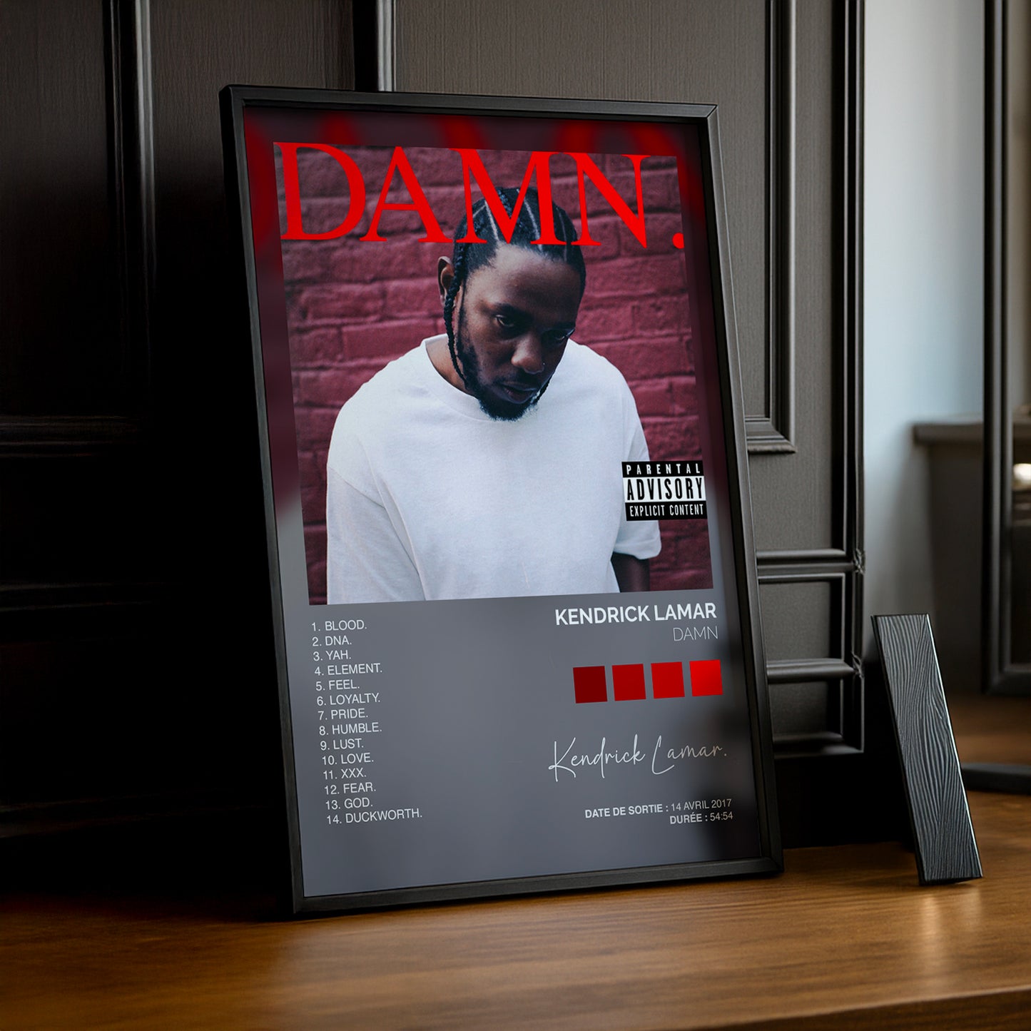 Poster Kendrick Lamar - Album Damn