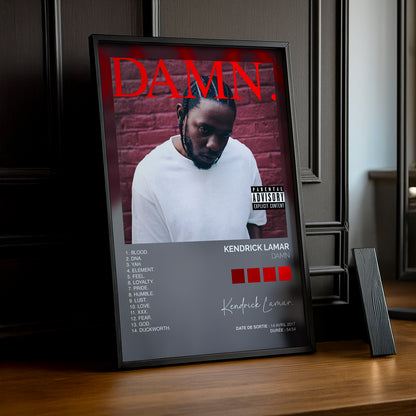 Poster Kendrick Lamar - Album Damn