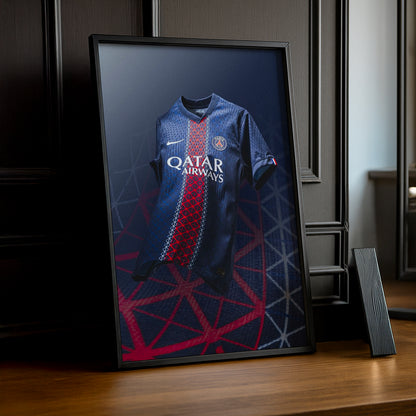 Poster Maillot Football - Paris Saint-Germain Domicile 2025-2026