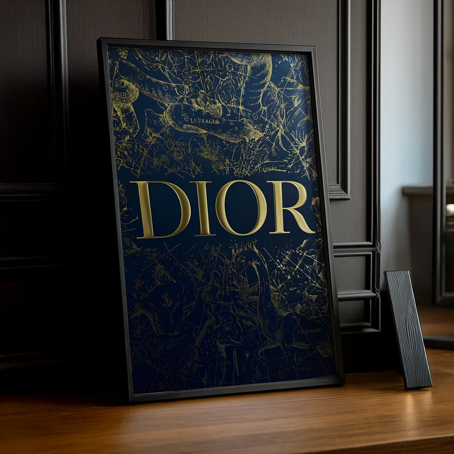 Cadre photo Dior - Blue & Gold