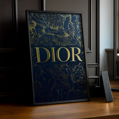 Cadre photo Dior - Blue & Gold