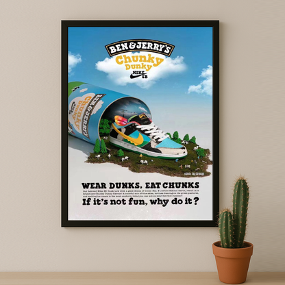 Poster Nike Ben & Jerry's Chunky Dunky