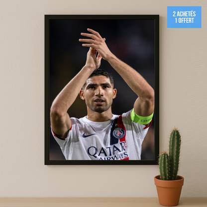 Poster encadrée Paris Saint-Germain - Achraf Hakimi PSG