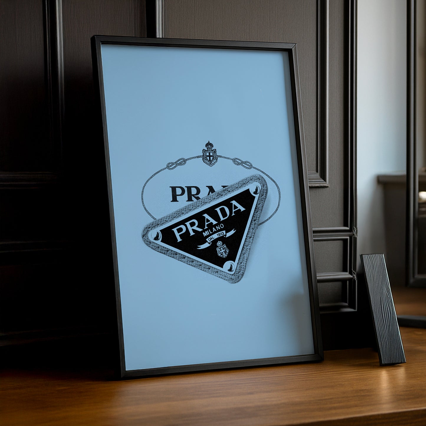 Cadre Photo Prada - Badge Bleu Ciel