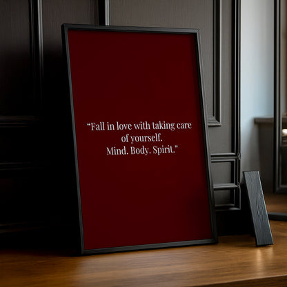 Cadre photo Citation - Fall In Love