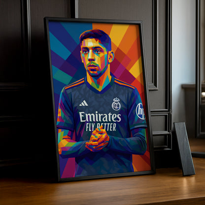 Cadre Photo Valverde Real Madrid – Poster Encadré HD Papier Premium