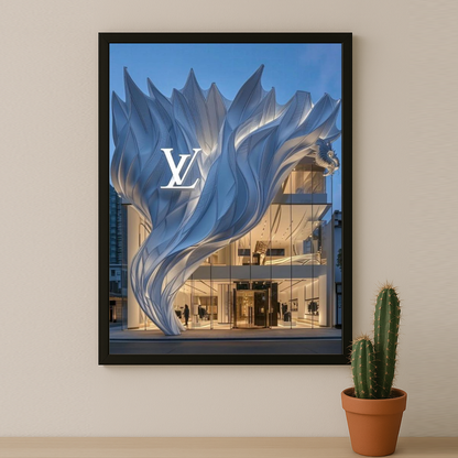 Cadre photo Louis Vuitton devanture