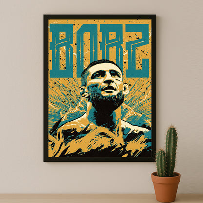 Poster UFC - Khamzat Chimaev Borz Illustration