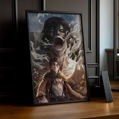 Cadre Photo Attack On Titan - Eren vs Titan