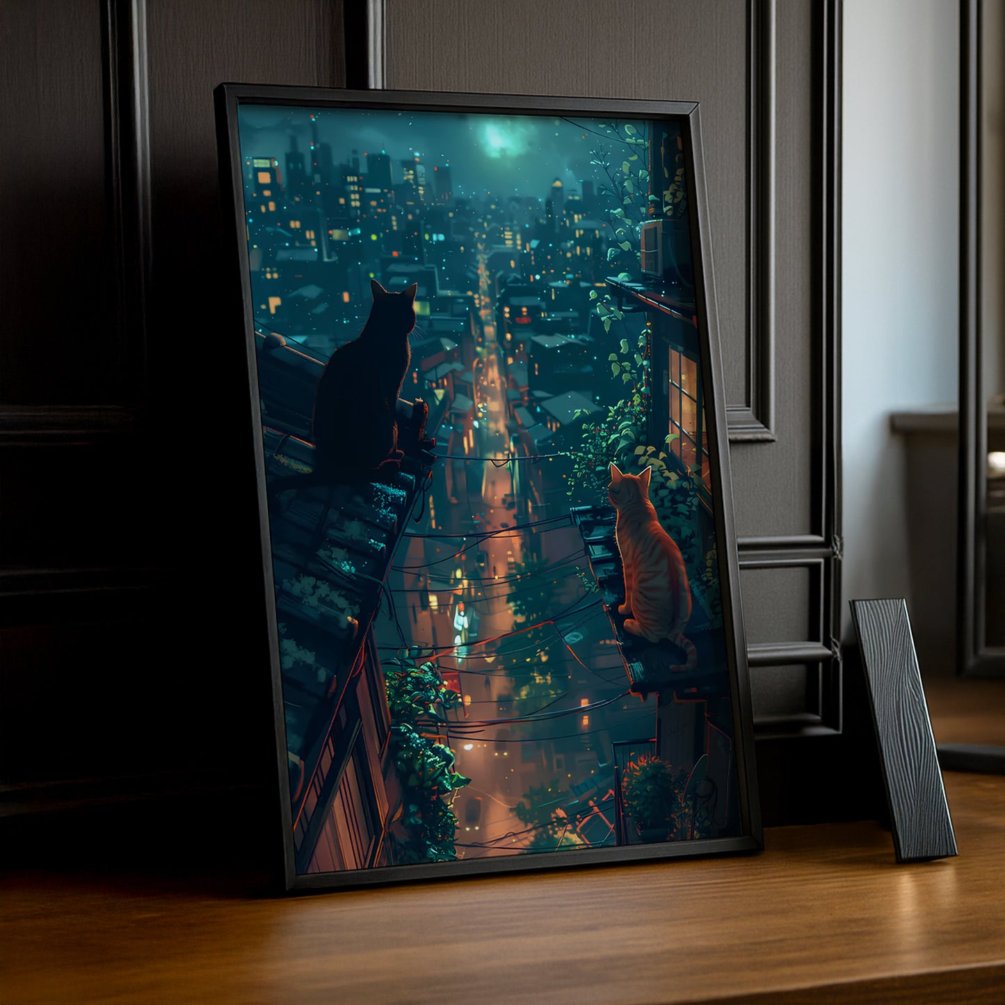 Cadre photo Chat view