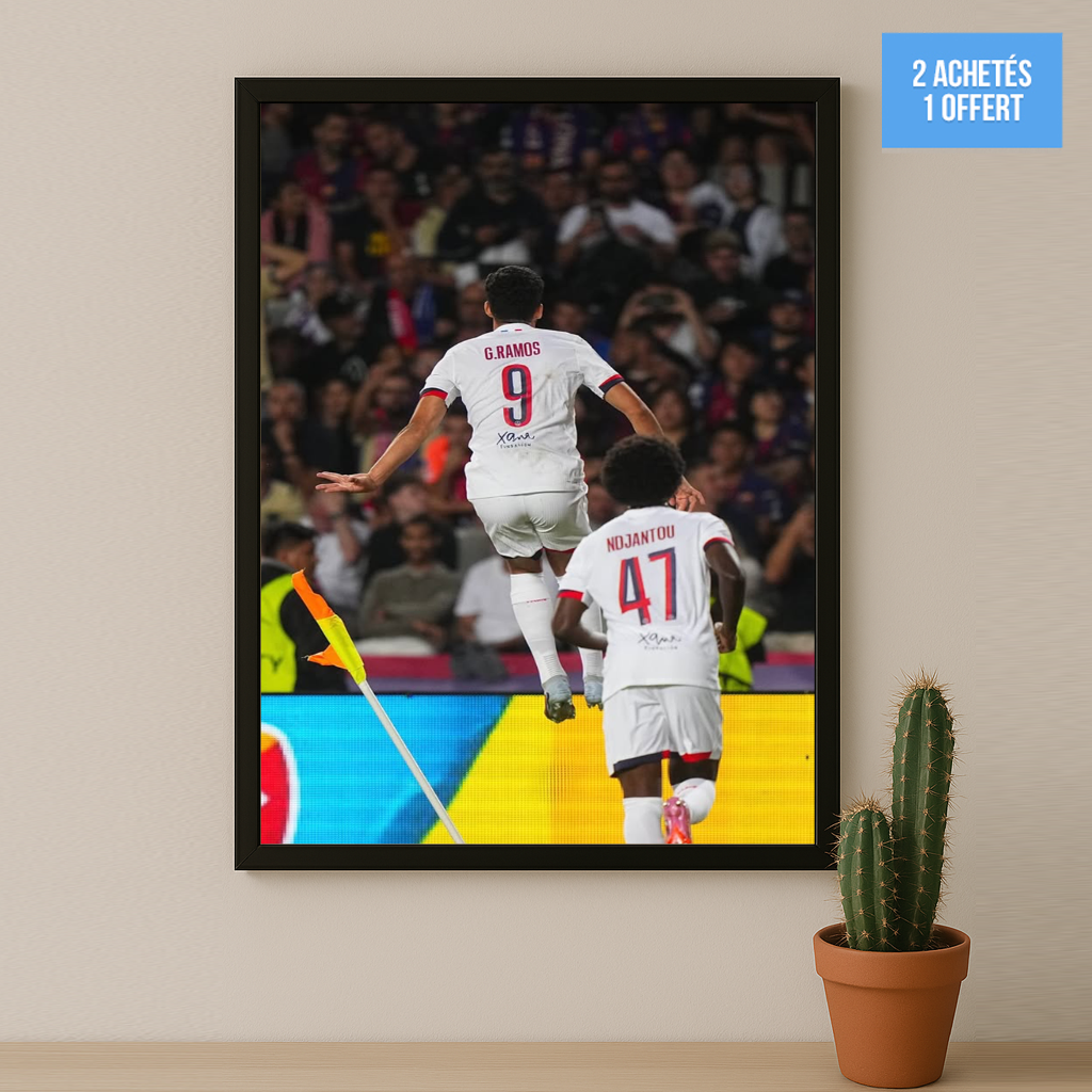 Poster encadrée Paris Saint-Germain - G.Ramos