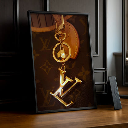 Cadre photo Louis Vuitton - Dorée LV