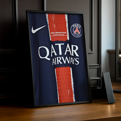 Cadre photo Paris Saint-Germain Maillot Étoilée