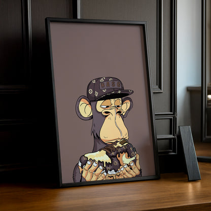 Cadre photo Bayc Ape Nike Air Force 1 x Louis Vuitton