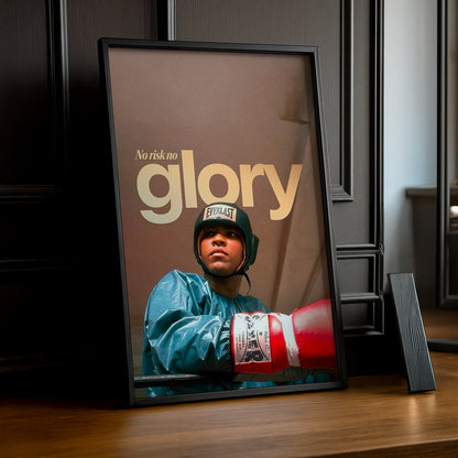 Cadre Photo Boxe - No Risk No Glory