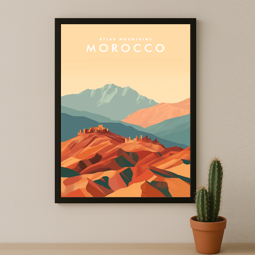 Atlas Mountains Maroc - Poster