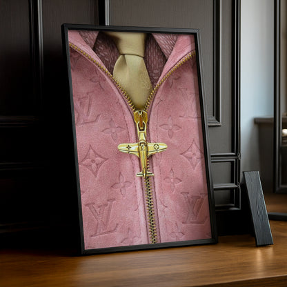 Cadre photo Louis Vuitton rose