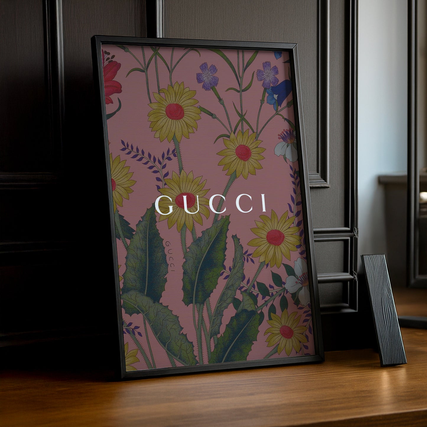 Cadre Photo Gucci - Dessin de fleurs
