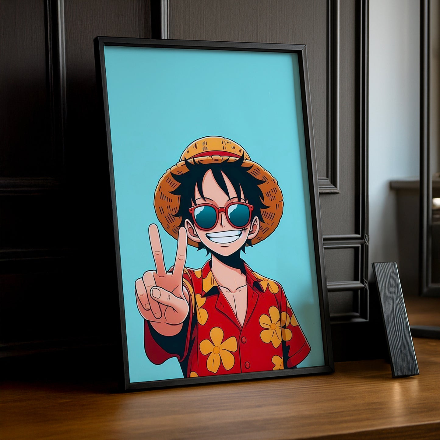 Cadre photo Luffy One Piece lunettes