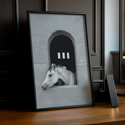 Cadre photo Équitation - White Horse