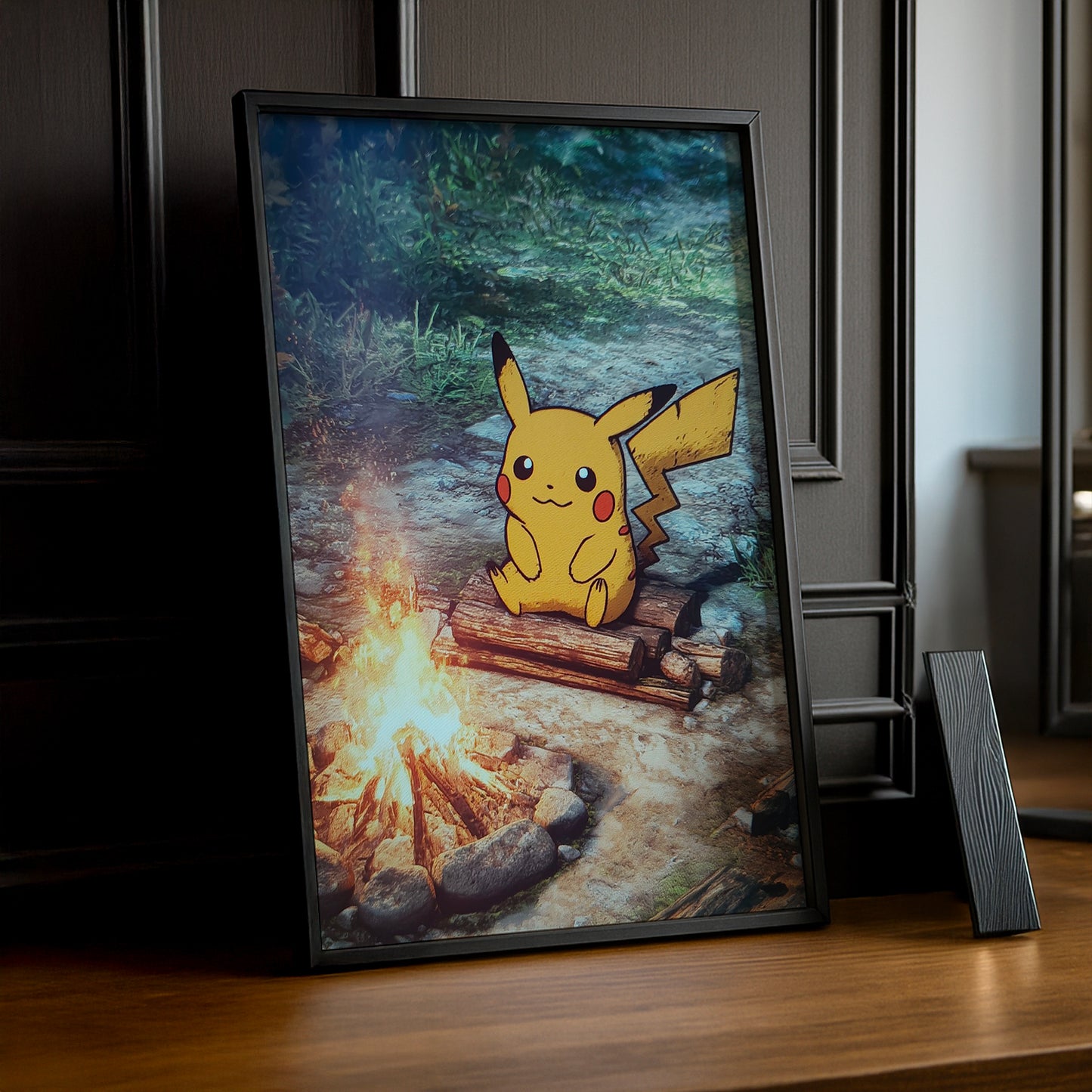 Cadre Photo Pokémon - Pikachu Feu de Camp
